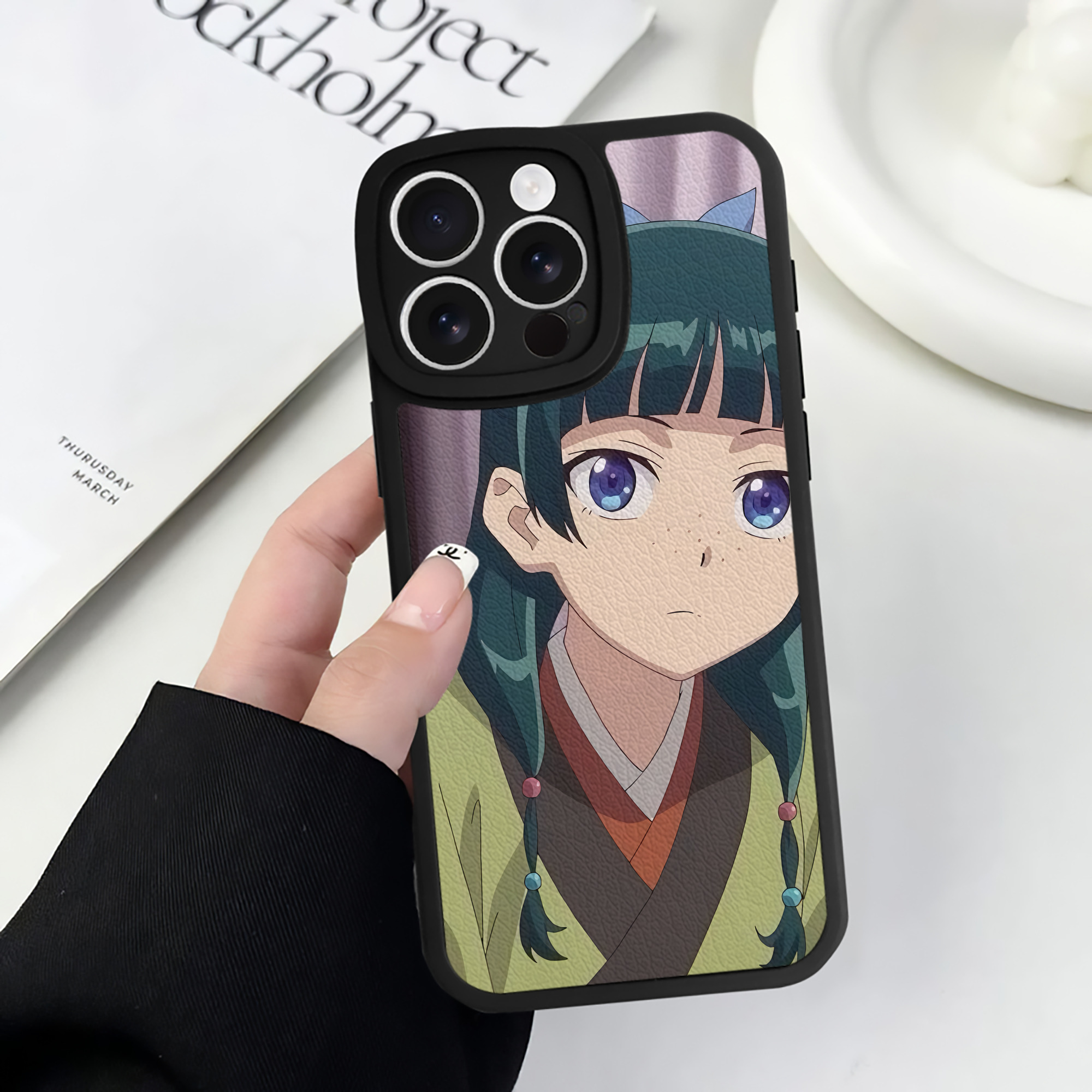 薬屋のひとりごと The Apothecary Diaries 【iPhone 16シリーズ対応】シリコンスマホケース（レザー調） 材質：シリコン